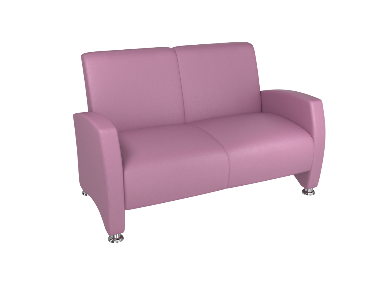 Офісний диван Pearl | Перлина Двомісний ліловий, екошкіра (Колір S11), фото 1