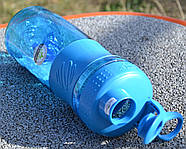 Шейкер спортивний (пляшка) BlenderBottle SportMixer Flip 28oz/820ml Cyan, фото 10