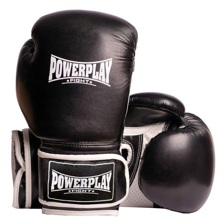 Боксерські рукавички PowerPlay 3019 чорні 14 унцій