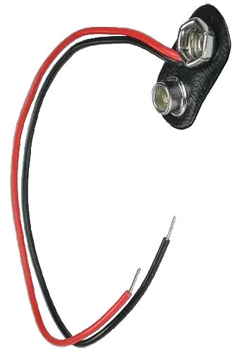 Гніздо під крону, пластик, 9V з кабелем