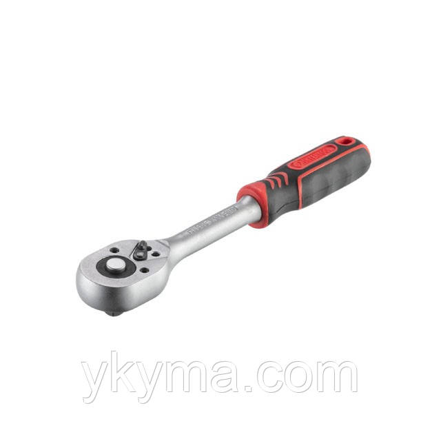 Рукоятка із храповим механізмом на 45 зубів 3/8'' (Проф) CrV INTERTOOL HT-2118