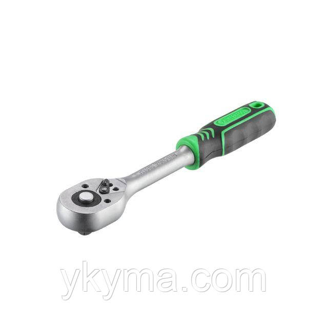Рукоятка з храповим механізмом на 72 зуба 3/8 ", Cr-v. INTERTOOL HT-2125
