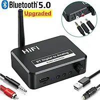 ЦАП HiFi, цифровий аналоговий конвертер Toslink, Bluetooth-приймач, SPDIF, USB у 2.0 RCA, 3.5 mm AUX