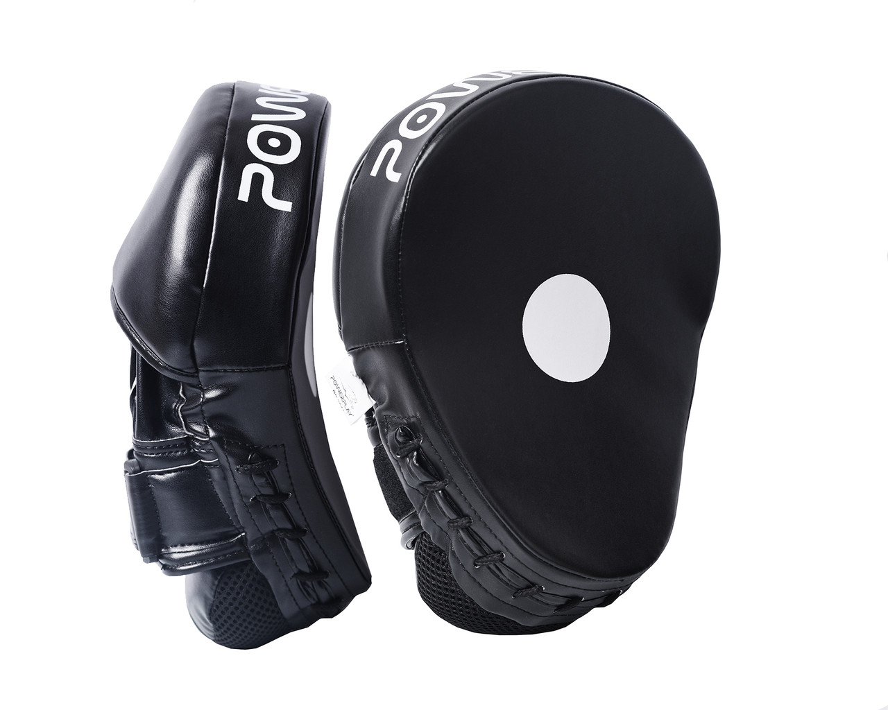 Лапи боксерські PowerPlay 3041 чорні PU [пара], фото 1