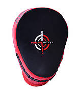 Лапи боксерькі PowerPlay 3041 чорно-червоні PU [пара], фото 3