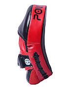 Лапи боксерькі PowerPlay 3041 чорно-червоні PU [пара], фото 4