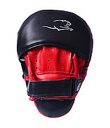 Лапи боксерькі PowerPlay 3041 чорно-червоні PU [пара], фото 5