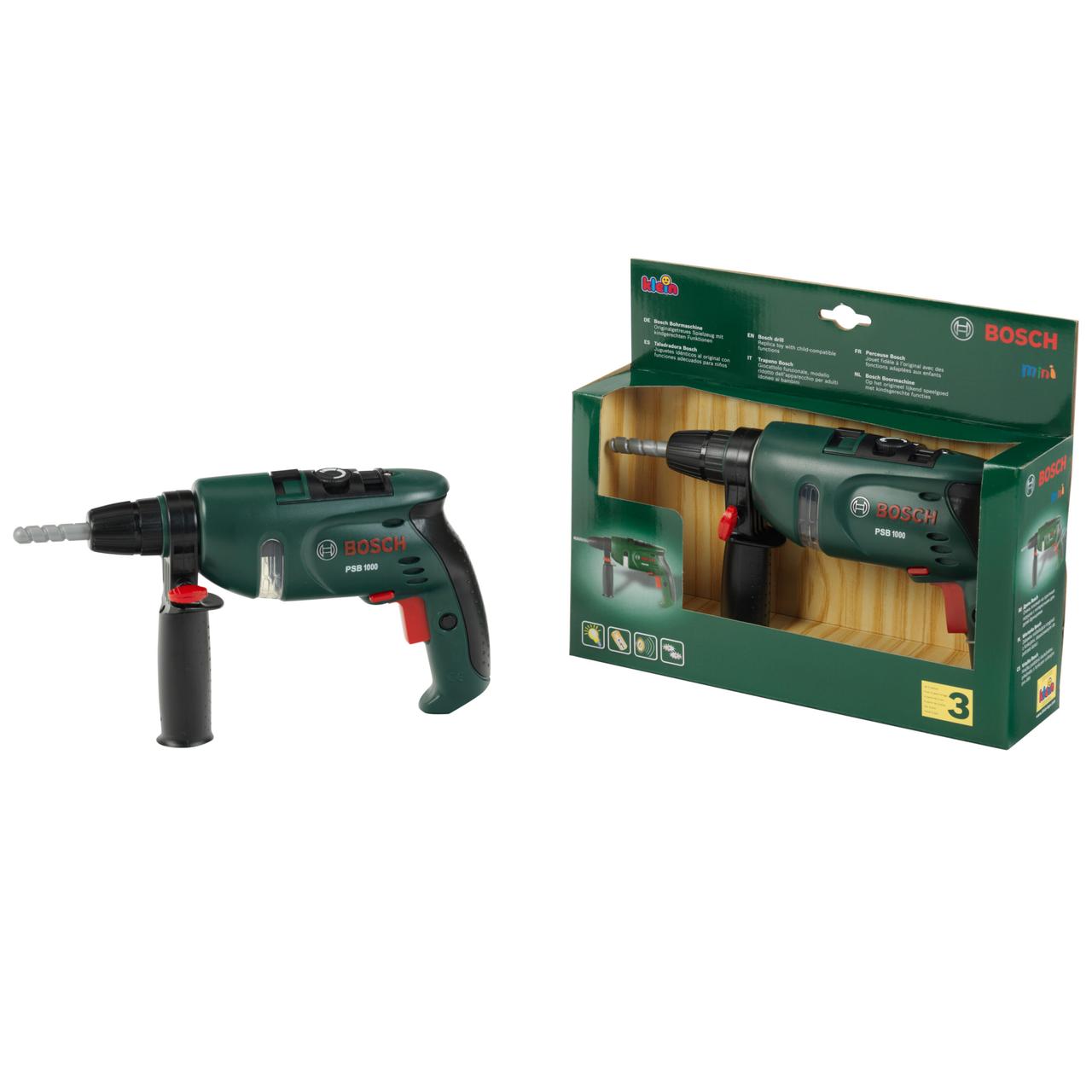 Іграшкова дриль Bosch mini PSB1000 Theo Klein 8413 зі звуком та світлом, фото 1