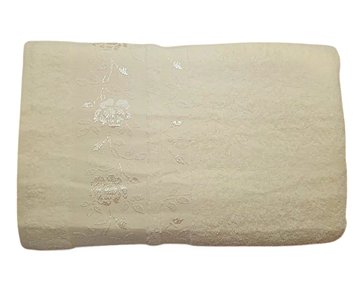 Рушник  махровий Sikel Purry Cotton Gulfen 70х140 см Молочний