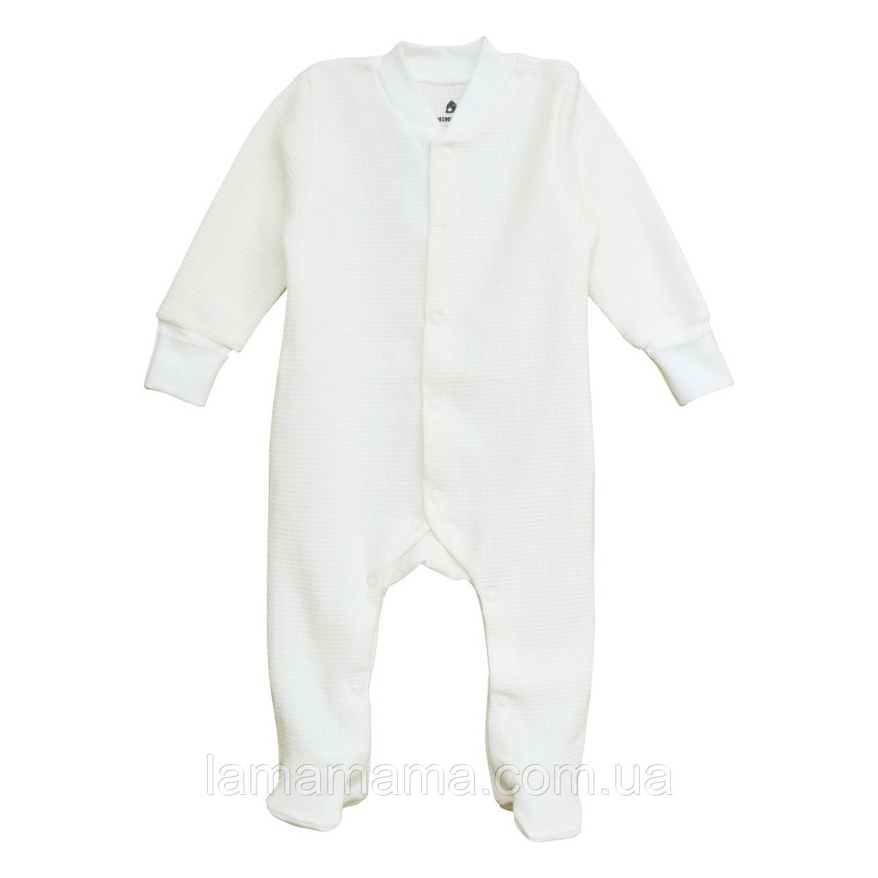 Трикотажний бавовняний чоловічок для малят Молочний Baby style Minikin