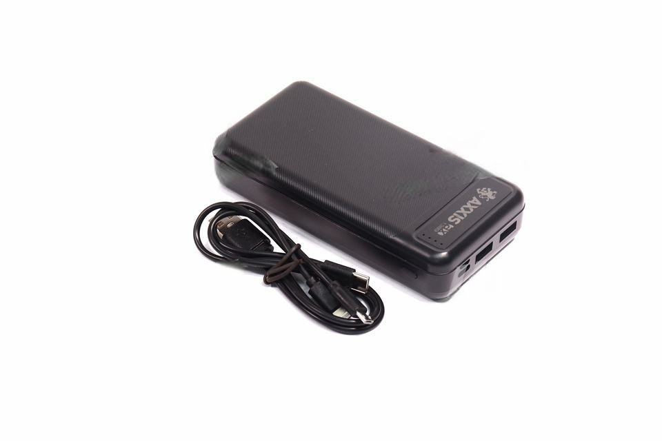 Повербанк 20000mAh, Fast Charge 5V2A+кабель зарядки ax-1389