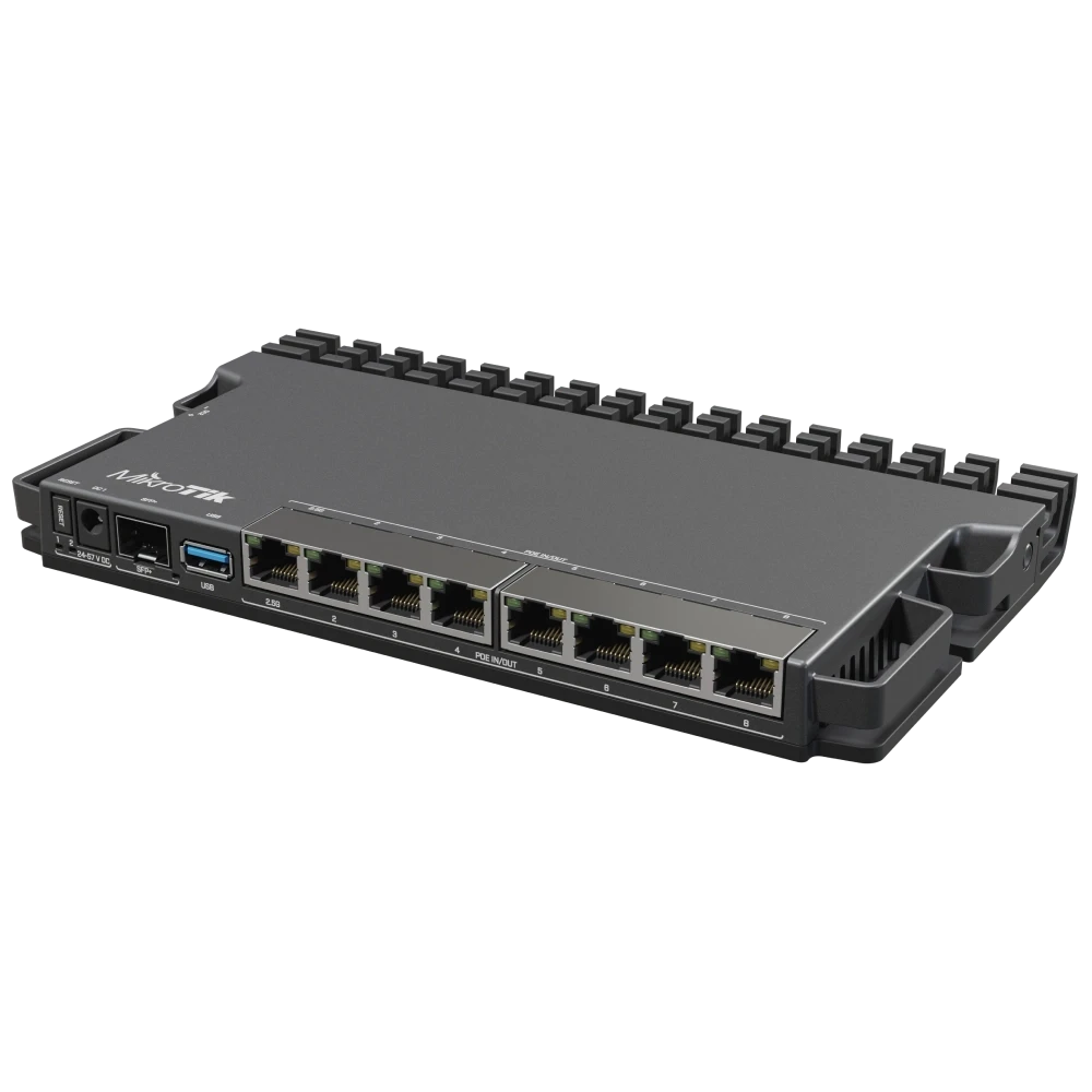 Маршрутизатор MikroTik 2.5G Ethernet 10G SFP+ PoE