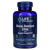 Life Extension, Bone Restore Elite, со сверхмощным витамином K2, 120 капсул Днепр