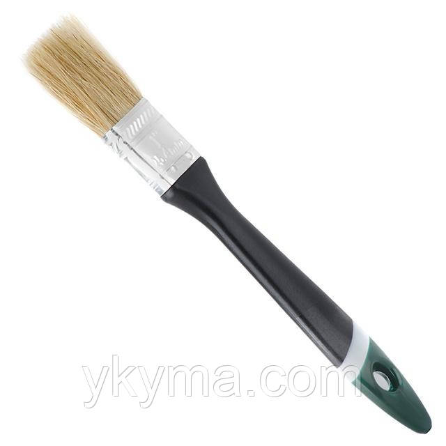 Пензель флейцевий 25 * 10 * 38 мм, пластикова ручка INTERTOOL KT-1325
