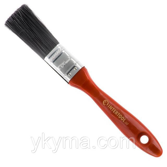 Пензель флейцевий 25 * 13 * 54 мм, пластикова ручка INTERTOOL KT-1425
