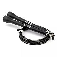 Скакалка швидкісна EDGE Premium Rope 3м. металева на підшипниках ESK-5 чорна, фото 5