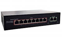 PoE Switch 6009FE 8POE + 2UTP 10 / 100M IEEE 802.3AF