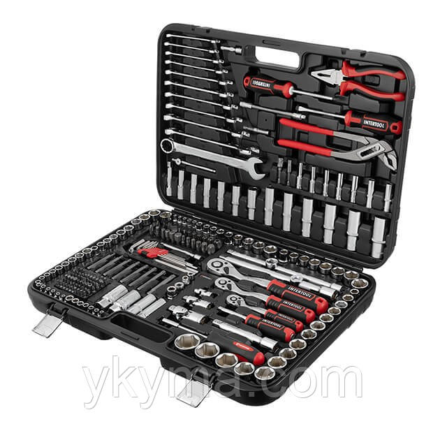 Набір інструментів 1/2 "& 3/8" & 1/4 ", 233ед., Cr-V STORM INTERTOOL ET-8233