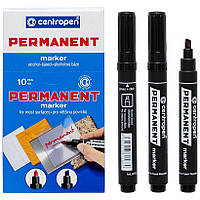 Перманентный маркер Centropen 8576 скошенный Черный 1-4.6 мм