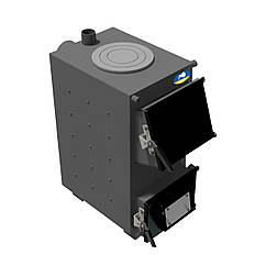 10 квт - Котел класичний з плитою 5 мм сталь  Zubr Classic з плитою