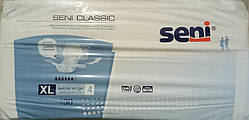 Підгузки для дорослих Seni Classic XL (Extra Large) 30 шт. / ДИХАЮЧІ / Сені классік №4 (130-170см)