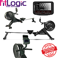 Гребной тренажер для дома магнитный складной FitLogic R1901 нагрузка 120 кг вес 33 кг