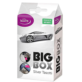 Ароматизатор під сидіння Tasotti Big Box Silver (Срібло) 58g,