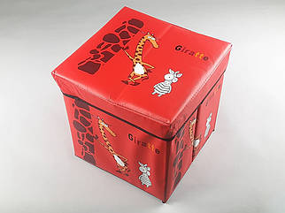 Коробка-органайзер KP30 Ш 30*Д 30*В 30  см. Колір червоний для зберігання одягу, взуття чи невеликих предметів