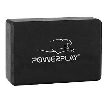 Блок для йоги PowerPlay 4006 Yoga Brick Чорний