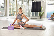 Блок для йоги PowerPlay 4006 Yoga Brick Фіолетовий, фото 6