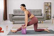 Блок для йоги PowerPlay 4006 Yoga Brick Фіолетовий, фото 7