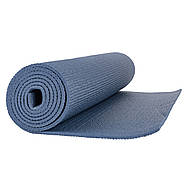 Килимок для йоги та фітнесу PowerPlay 4010 PVC Yoga Mat Темно-синій (173x61x0.6), фото 4
