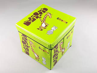 Коробка-органайзер KP30 Ш 30*Д 30*В 30  см. Колір салатовий для зберігання одягу, взуття чи невеликих предметів