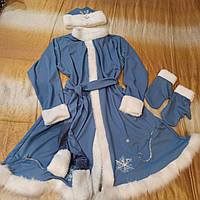 Костюм Снігуроньки батал 50-54 костюм снегурочка голубой