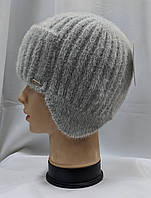 Жіноча Шапочка Вушанка Колір Сірий