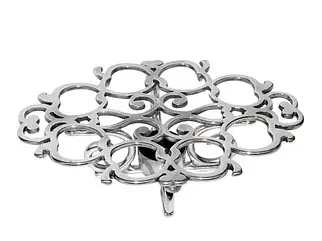 Підставка під гаряче із срібної латуні 23*16 см Stilars Італія 140293