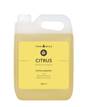Масажна олія цитрусова професійна Thai Oils Citrus (Цитрус) 3000 ml Масло для масажу Цитрус