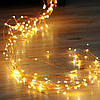 Гірлянда роса Кінський хвіст, 20 ниток по 1м, 200 LED, від USB, статичний режим, Теплий білий, фото 8