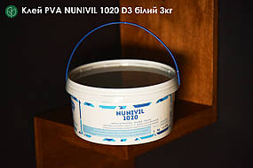 Клей Unicol PVA NUNIVIL 1020 D3 білий 3кг