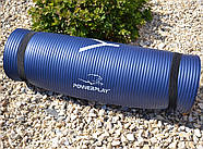Килимок для йоги та фітнесу PowerPlay 4151 NBR Performance Mat Синій (183x61x1.2), фото 10