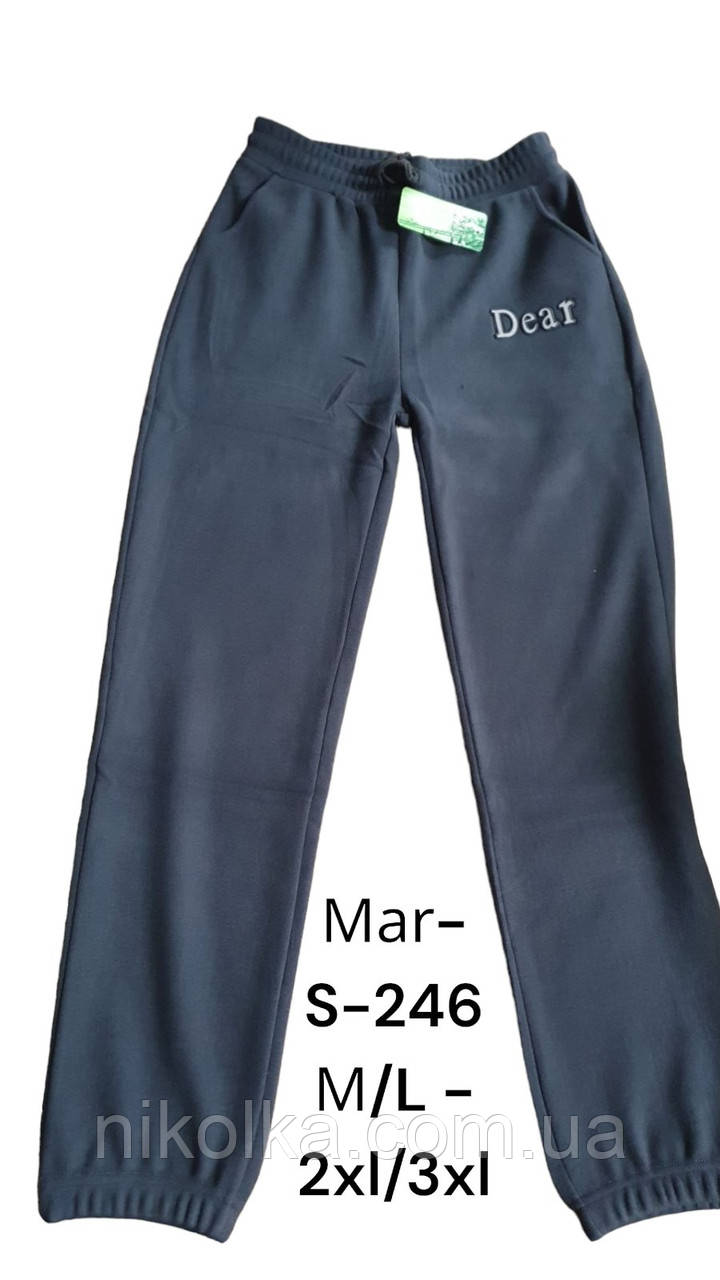 Штани флісові жіночі оптом, M/L-2XL/3XL рр., арт. Mar-F-246, фото 1