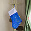 Новорічний подарунковий чобіт/Різдвяний носок/размер 45*28/тканина-рогожка/з принтом -Сніговик/ПП"Світлана-К", фото 6