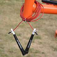 Скакалка швидкісна PowerPlay 4202 Ultra Speed Rope Червона (2,9m.), фото 6