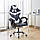 Геймерське Крісло Розкладне Bonro BN-810 Поворотне Комп'ютерне Ігрове Крісло до 120 кг Біле - Чорне, фото 3