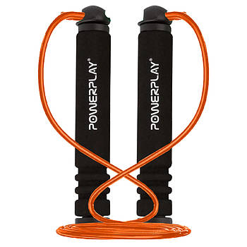 Скакалка PowerPlay 4205 Classic Plus Jump Rope Помаранчева (2,7m.)