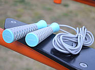 Скакалка PowerPlay 4206 Jump Rope PRO+ Сіро-м'ятна (2,75m.), фото 8