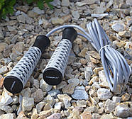 Скакалка PowerPlay 4206 Jump Rope PRO+ Сіро-чорна (2,75m.), фото 6