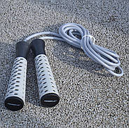 Скакалка PowerPlay 4206 Jump Rope PRO+ Сіро-чорна (2,75m.), фото 10