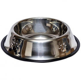 Миска металева для домашніх тварин 30см KNZ