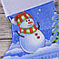 Новорічний подарунковий чобіт, Різдвяний носок/розмір 29*21/тканина-рогожка 100% бавовна/з принтом - Сніговик/ПП"Світлана-К", фото 5